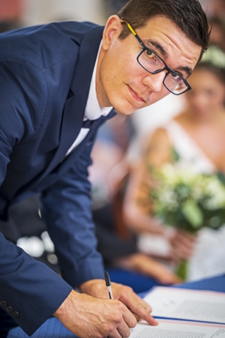 Photographe mariage Bresles signature témoin marié